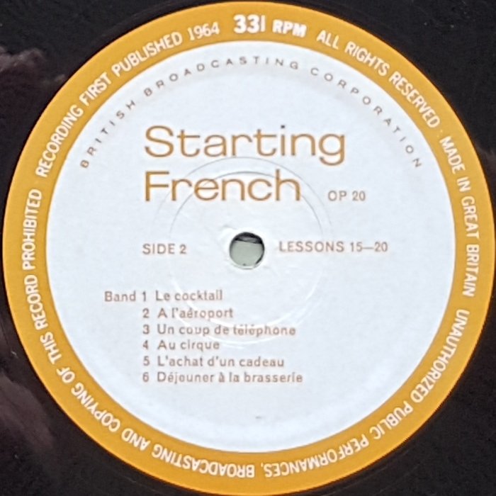 OP 19/20 Starting French - Parts 9 - 20 Elsie Ferguson from the BBC records and Tapes library Label